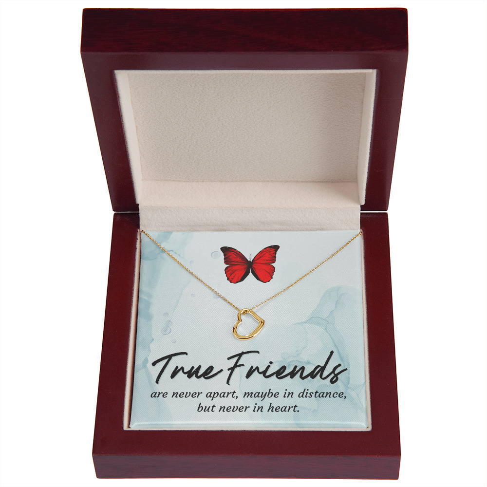 True Friends Delicate Heart Necklace